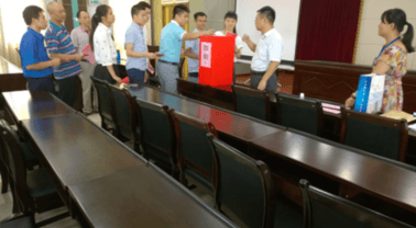 金环公司参加沙河工业园管委会举办的人大代表投票选举